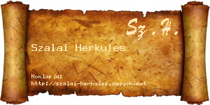 Szalai Herkules névjegykártya